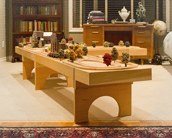 cnc wooden train track